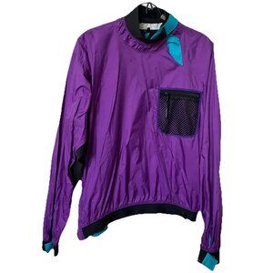 Vintage Patagonia Paddling Jacket Kayak Waterproof Nylon Purple Blue 90s 80s